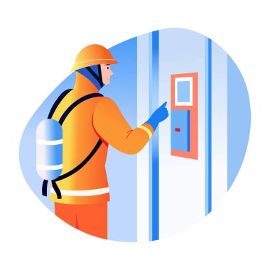 Alarm denetiminin düz bir çizimi