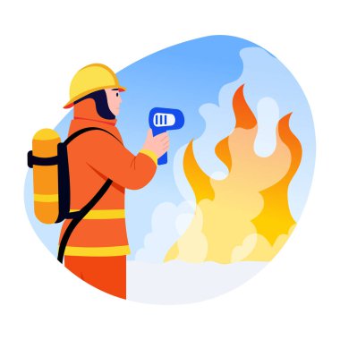 İtfaiye teşkilatının düz bir resmi.