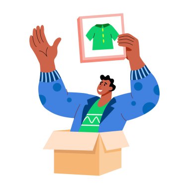 Düz stil ile tanıtımın bir gösterimi