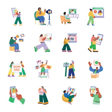 Reklam Teknikleri Paketi Düz Biçim Resimleri  