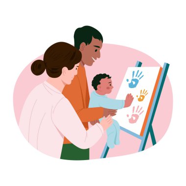 El izi hatıralarını gösteren düz bir çizim