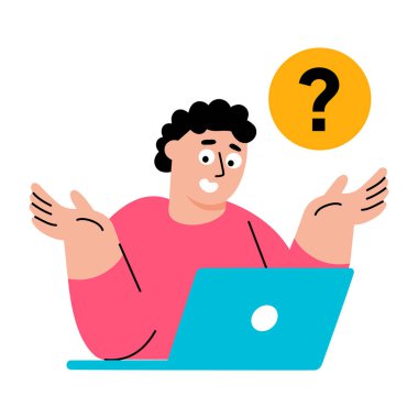 Bir dns hatasını gösteren düz biçim çizimi