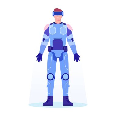 VR kişisini gösteren düz bir resim