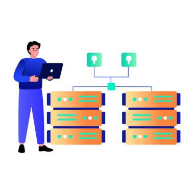 Firewall yönetimini betimleyen düz bir resim