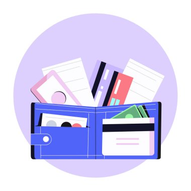 Kart sahibini gösteren düz bir çizim