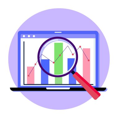 Piyasa analizini betimleyen düz bir çizim