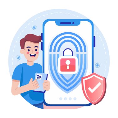 Güvenli çıkış gösteren düz bir çizim