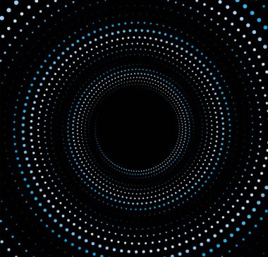 Nokta çember vektör arkaplanı.