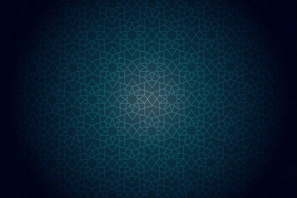 青の背景イスラム模様のアラブベクトル — ストックベクタ