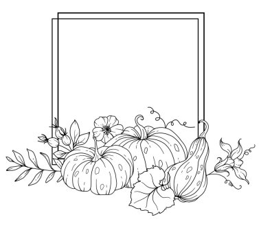 Şükran Günü Çerçeve Hattı. Pumpkins Hattı Sanat İllüstrasyonu, Ana Hattı Balkabağı Düzenleme El Çizimi İllüstrasyonu. Balkabaklarıyla Boyama Sayfası. Şükran Günü Balkabağı seti. Şükran Günü Balkabakları beyazlara bırakıldı.
