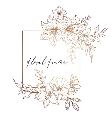 Yaban Çiçekleri Çizgisi. Siyah beyaz çiçek desenleri. Çiçek Hattı Sanatı. İnce Hat Yabani Çiçekleri illüstrasyonu. El çizimi çiçekleri. Botanik Renk Sayfası. Düğün davetiyesi çiçekleri