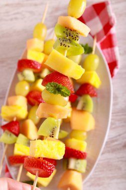 Fruit Skewers fun and healthy sweet treat
