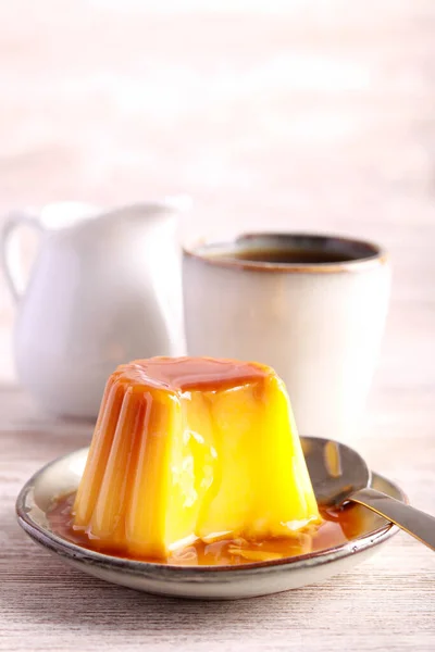 Creme Caramel Custard Caramel Pudding Dessert Flan — Stock Photo, Image