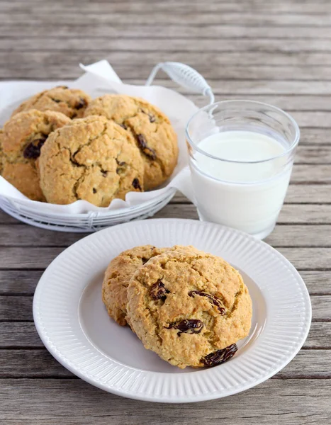 Oat Wheat Germ Cookies Sultana — Stock Photo, Image