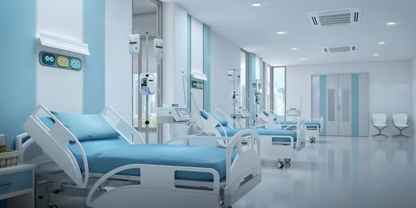 Krankenhausbett Aufwachraum Mit Kopierraum lizenzfreie Stockbilder