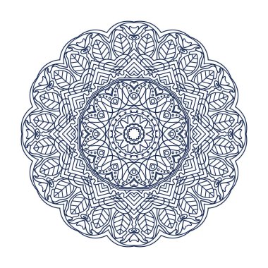 Intricate mandala design for adult coloring books, decorations, backgrounds, banners etc.
