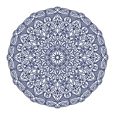 Abstract mandala design for adult coloring books, decorations, backgrounds, banners etc.