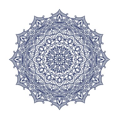 Compound mandala design for adult coloring books, decorations, backgrounds, banners etc.