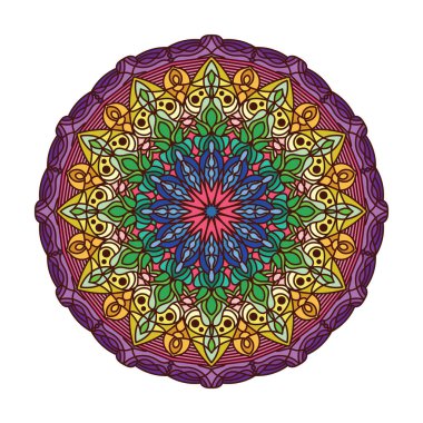 Abstract colorful mandala pattern design