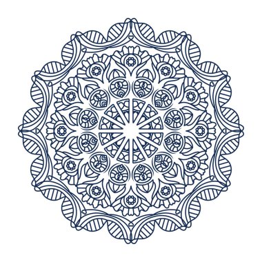 Simple mandala design for adult coloring books, decorations, backgrounds, banners etc.