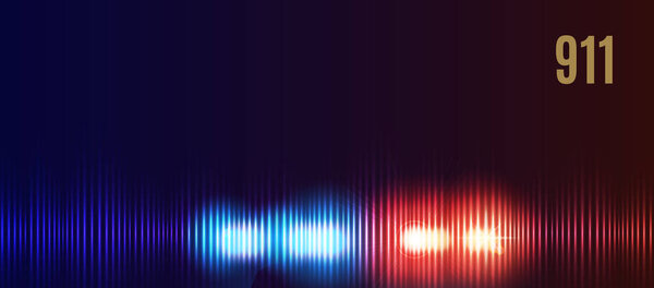 Предпосылки для визуализации вызова спасательной службы 911 в реалистичном стиле для печати и декорирования..