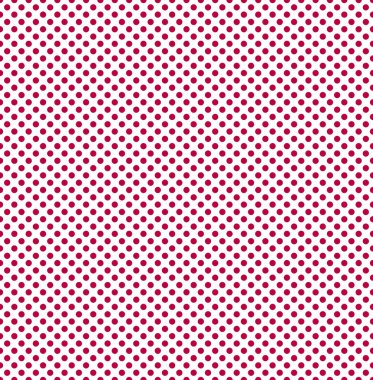 Baskı ve tasarım için popart tarzında beyaz arka planda parlak kırmızı noktalar. Vektör ortamı.