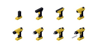 Tatbikat için adım adım talimatlar. Vektör illüstrasyonu