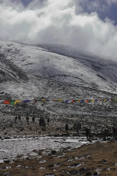 Yumesodong Sikkim India 17Th November 2022 Hiking Adventure Mountains Area — Stock Photo, Image