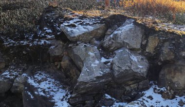 Buz ve kaya yüksekliği Himalaya Dağı 'nı kapsıyordu. Kuzey Sikkim, Kuzey Doğu Hindistan' da macera yolculuğu ve yürüyüş.