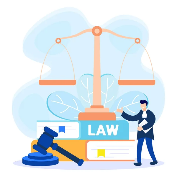 Ilustracja Wektora Prawa Supremacji Sprawiedliwości Wsparcie Procesowe Badania Prawne Usługi Grafika Wektorowa