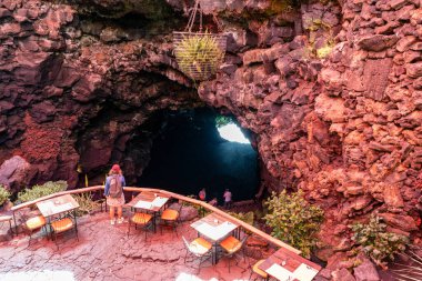A view of Jameos del Agua on Lanzarote, Spain, showcasing its unique volcanic cave system and serene ambiance. Lanzarote, Spain, 2025-07-20