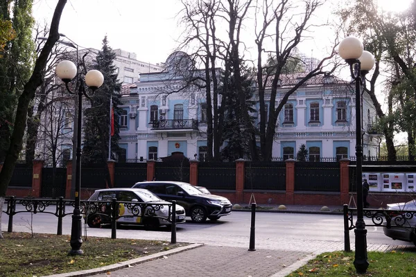 Kiev Ukrayna Kasım 2019 Çin Kiev Büyükelçiliği — Stok fotoğraf