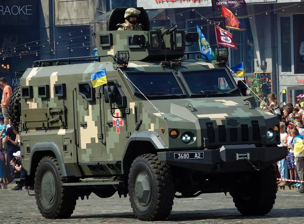 Kiev Ucrânia Agosto 2021 Veículo Combate Kozak Celebração Anos Independência — Fotografia de Stock