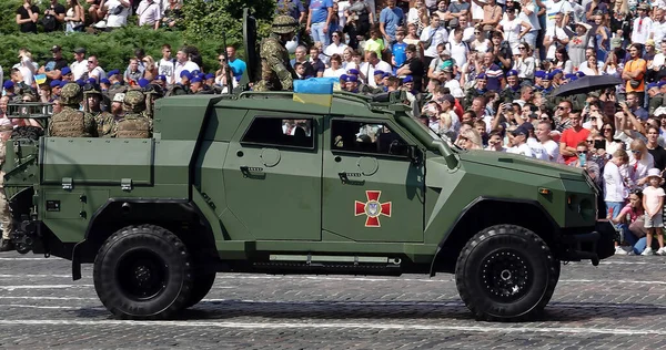 Kiev Ucrânia Agosto 2021 Veículo Blindado Novator Celebração Anos Independência — Fotografia de Stock