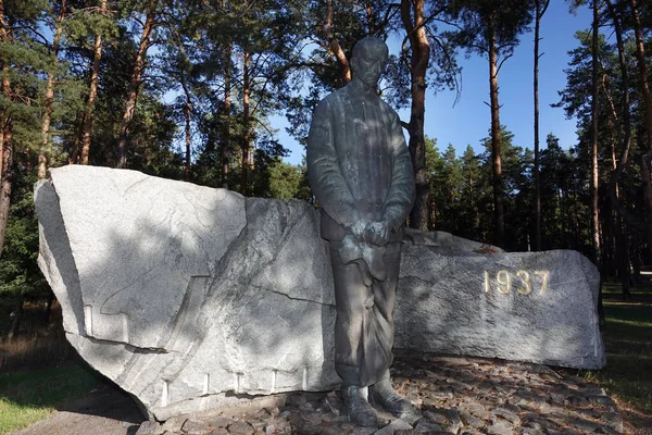 ウクライナ キエフ2020年9月12日 1937年の政治的抑圧により死亡した人々への追悼 キエフ近郊のビコフニャ地区 — ストック写真