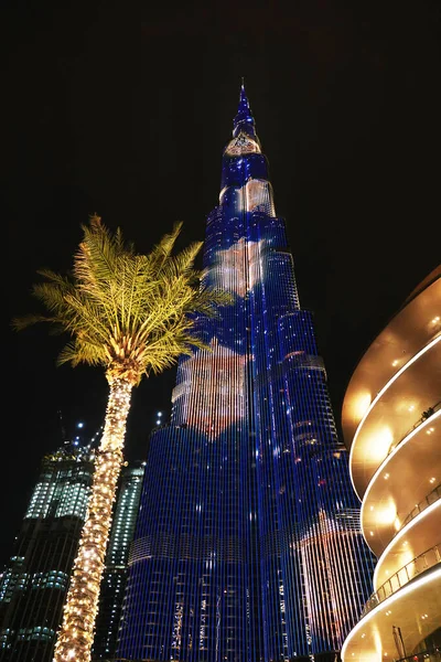Dubai Förenade Arabemiraten Februari 2020 Världens Högsta Byggnad Burj Khalifa — Stockfoto