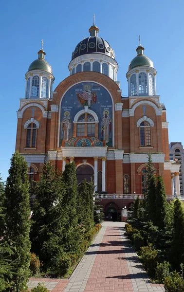 Kiev Ucrânia Maio 2023 Templo Santa Intercessão Complexo Ucraniano Igreja — Fotografia de Stock