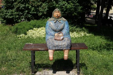 Kyiv, Ukrayna 6 Temmuz 2024: Kyiv şehrinde sanat eseri 
