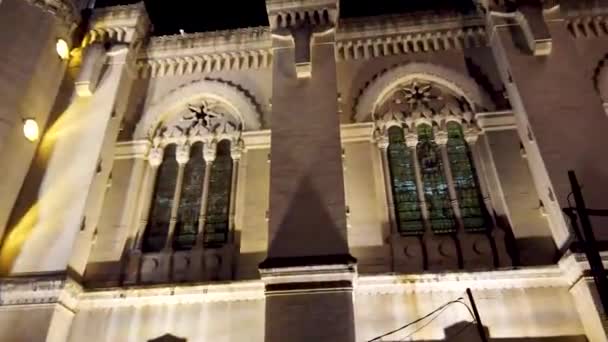 Basilica Notre Dame Fourviere Yüksek Kalite Görüntü — Stok video