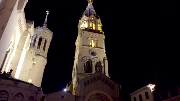 Basilica Notre Dame Fourviere Filmati Alta Qualità — Video Stock
