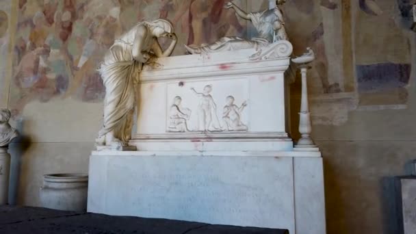 Pisa Italia Entrada Del Antiguo Cementerio Monumental Pisa Italia Imágenes — Vídeos de Stock