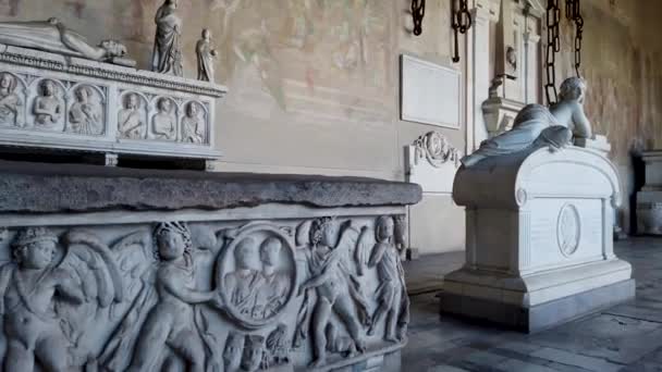 Pisa Italie Entrée Ancien Cimetière Monumental Pise Italie Images Haute — Video