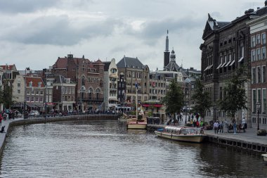 Amsterdam, Hollanda 'dan sokak fotoğrafçılığı, 2019. Yüksek kalite fotoğraf