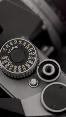 Detail of analog camera from the 80s. 