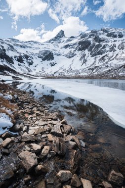 Laguna Nevada, Patagonya 'da. Ushuaia şehrinde gezinti