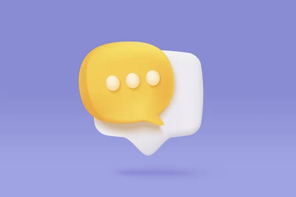 Speech Bubbles Symbol Social Media Icon Isolated Pastel Background Comments — Archivo Imágenes Vectoriales