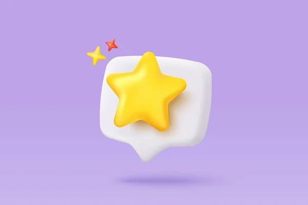 Yellow Stars Glossy Color Icon Game Purple Background Customer Rating 스톡 벡터