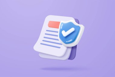 3d beyaz pano görev yönetimi mor arkaplan üzerinde kontrol listesi, proje planı konsepti, atama ve sınav üzerinde verimli çalışma, üretkenlik çözüm simgesi. 3d simge vektör çizimi çizimi