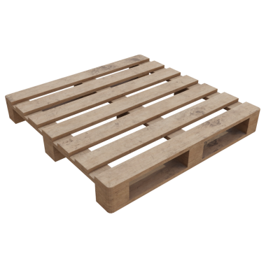 3d render ahşap palet şeffaf arkaplan