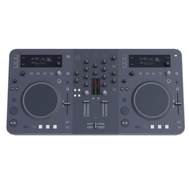 Şeffaf arkaplan ile 3d render dj denetleyici